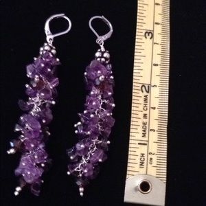 Beautiful lavender stone earrings